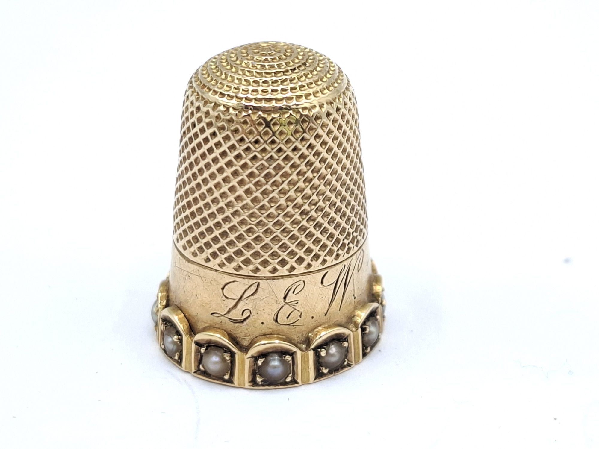 15ct Rose Gold Thimble