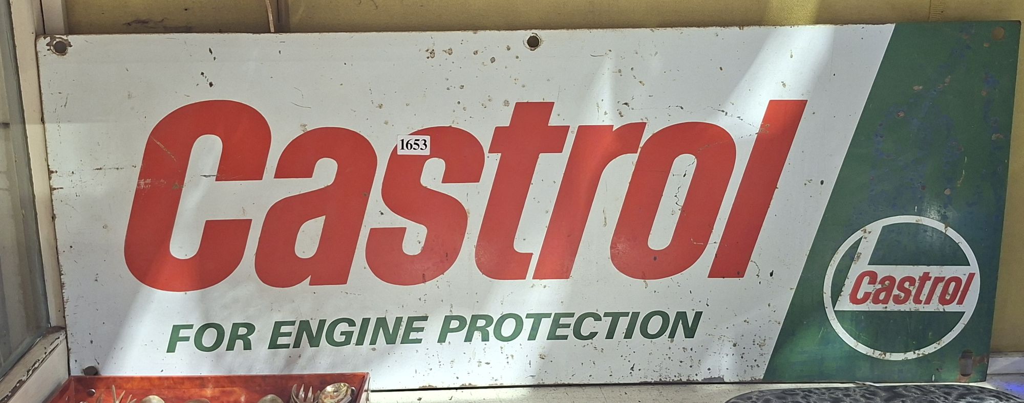 METAL CASTROL SIGN