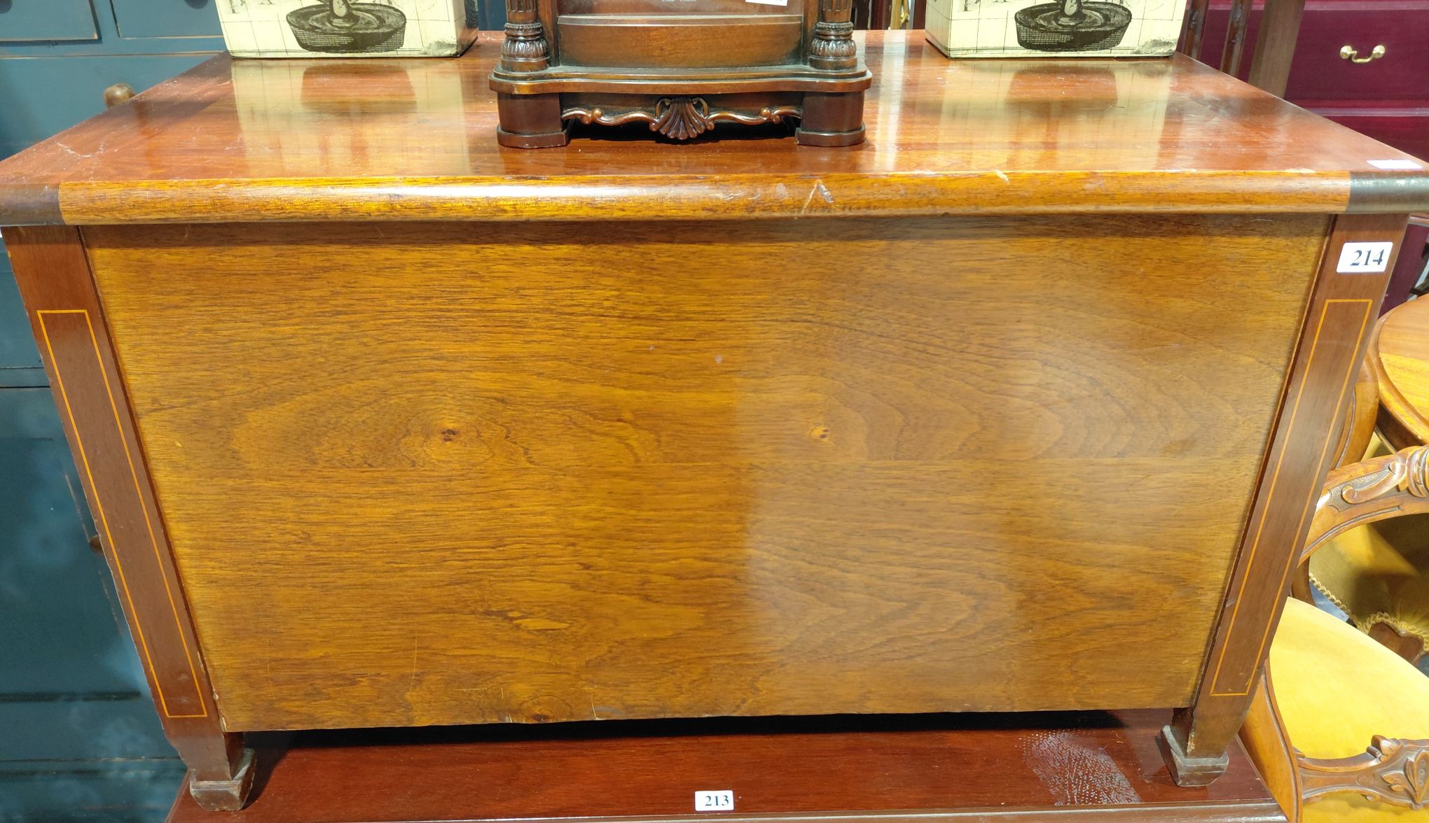 Vintage Mahogany Wood Box