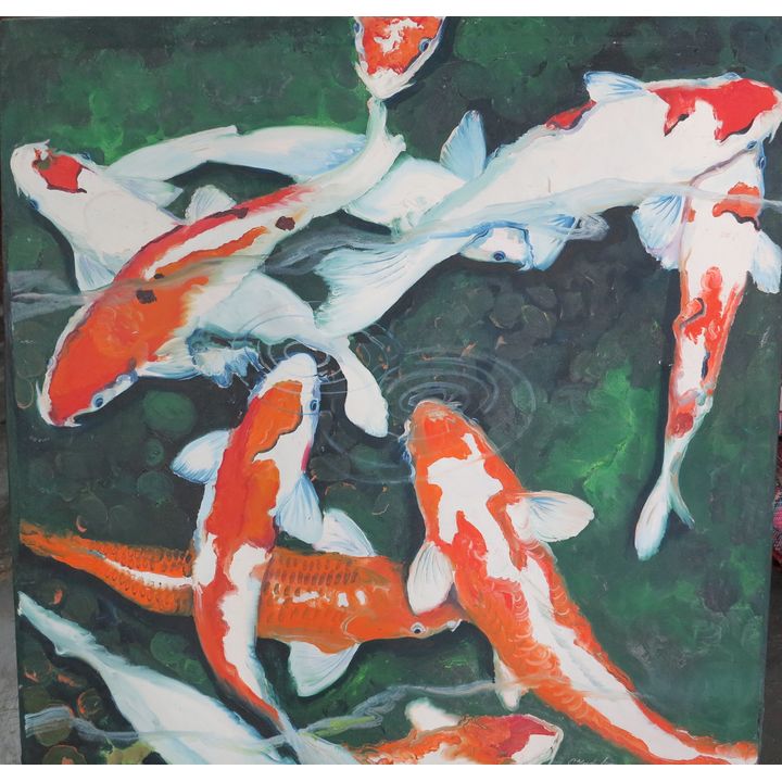 OIL ON CANVAS - KOI