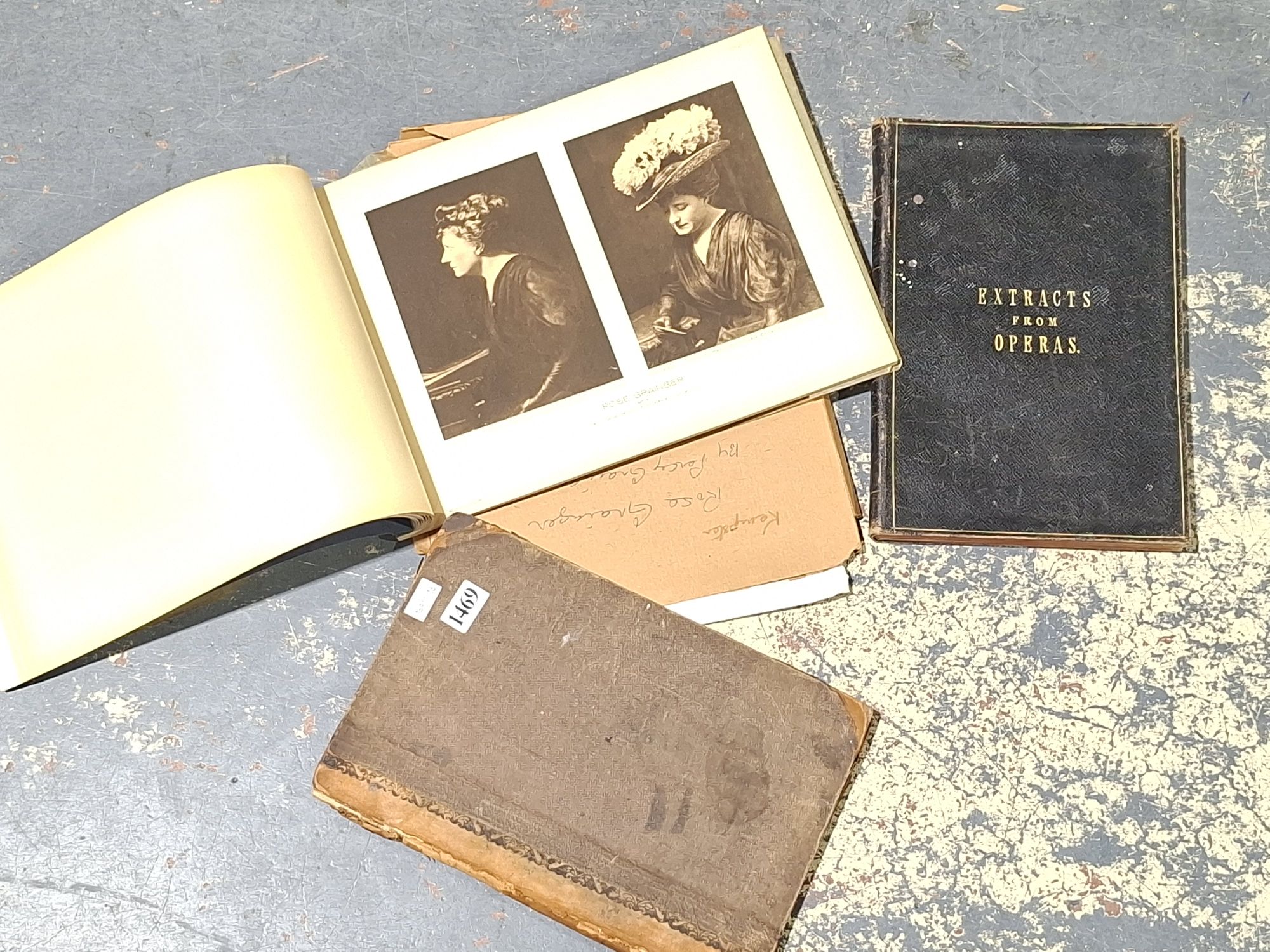 1469 · PHOTOS OF ROSE GRANGER AND MUSIC BOOKS