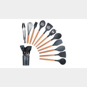 PREMIUM SILICONE KITHEN COOKING & BAKING UTENSIL SET (12PCS SET NAVY) - 50670/2600