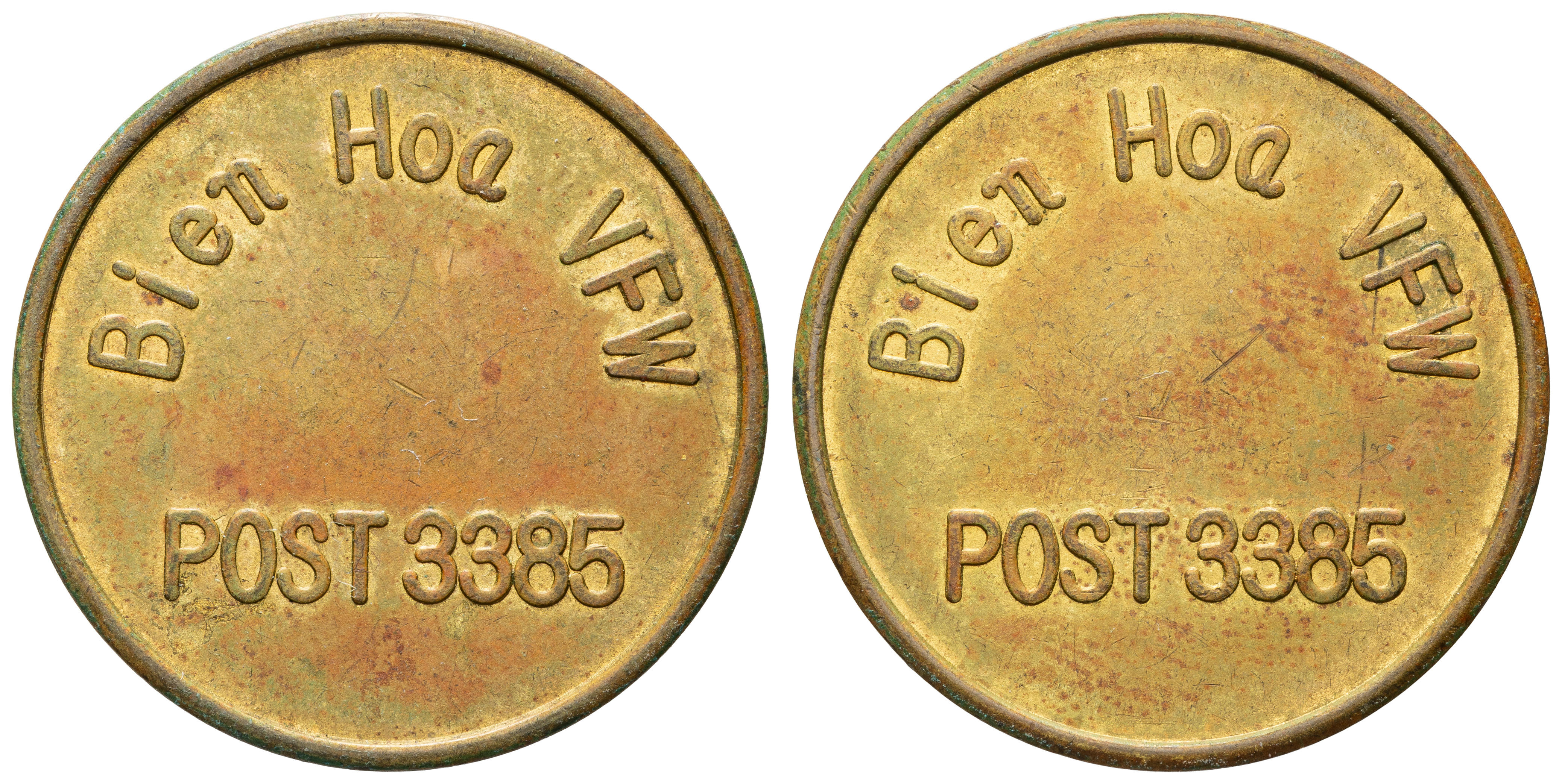 124 · South Vietnam, Military Token - Bien Hoa VFW, EF