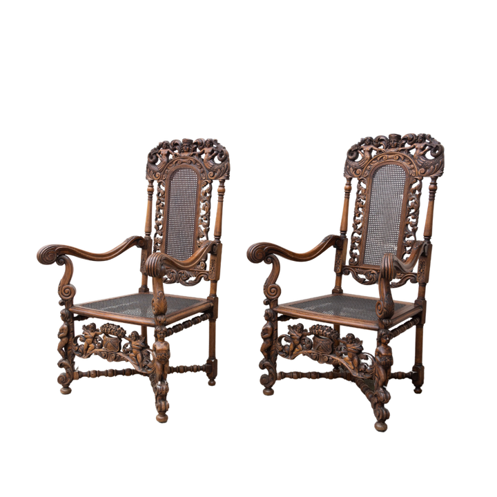 SILLONES CON SIRENAS ESTILO CAROLINO