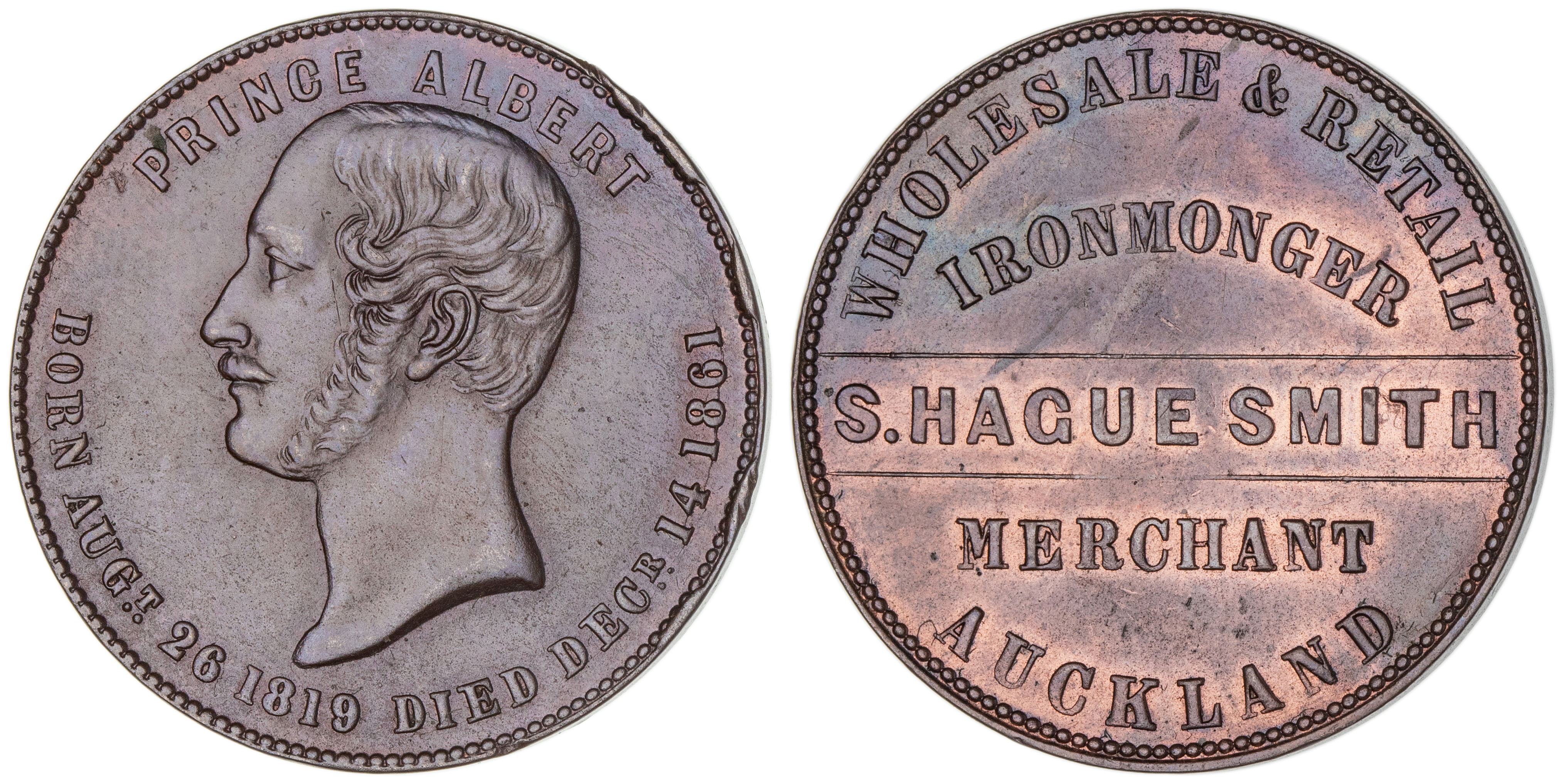 S. Hague Smith, Auckland, Penny, ND, aUNC