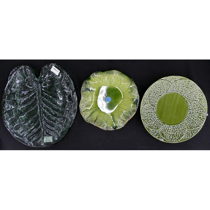 3pc Leaf Plates & Serving Tray Largest 12''