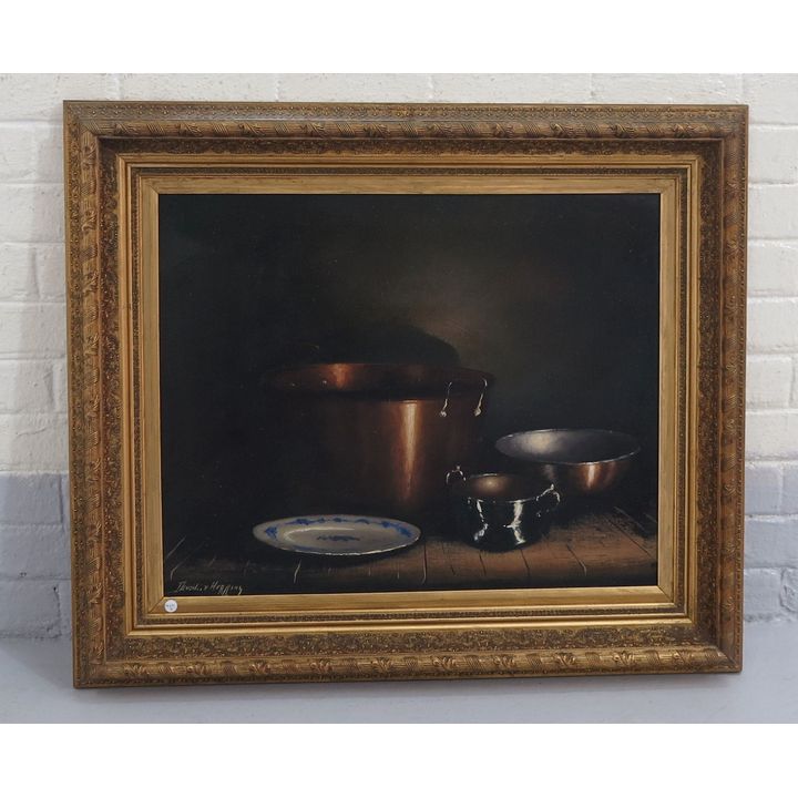 DENZIL HERRING - OIL ON BOARD