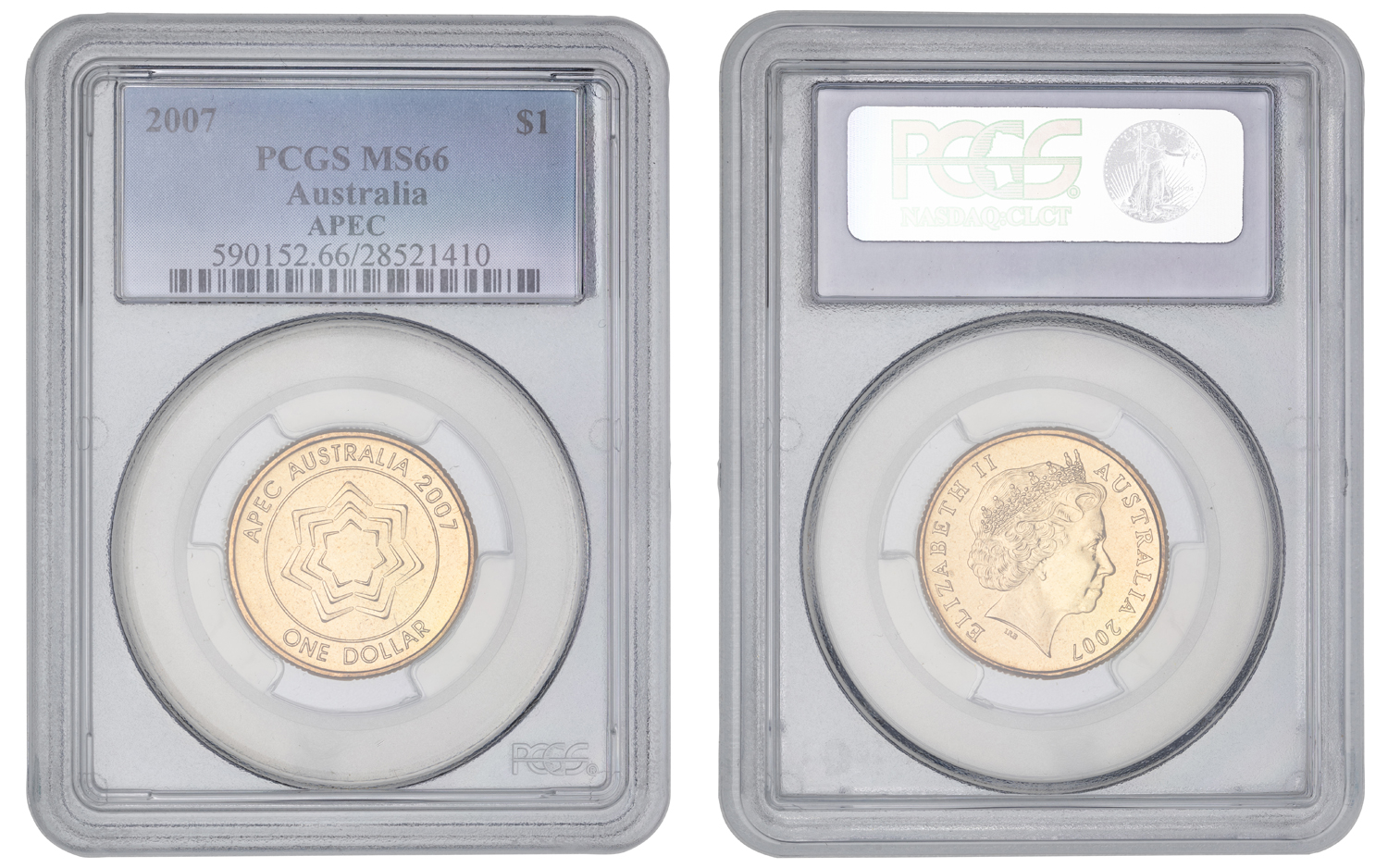 Elizabeth II, APEC, One Dollar, 2007, PCGS MS66