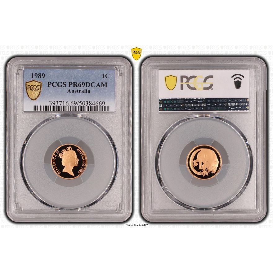 One Cent, 1989, PCGS PR69DCAM