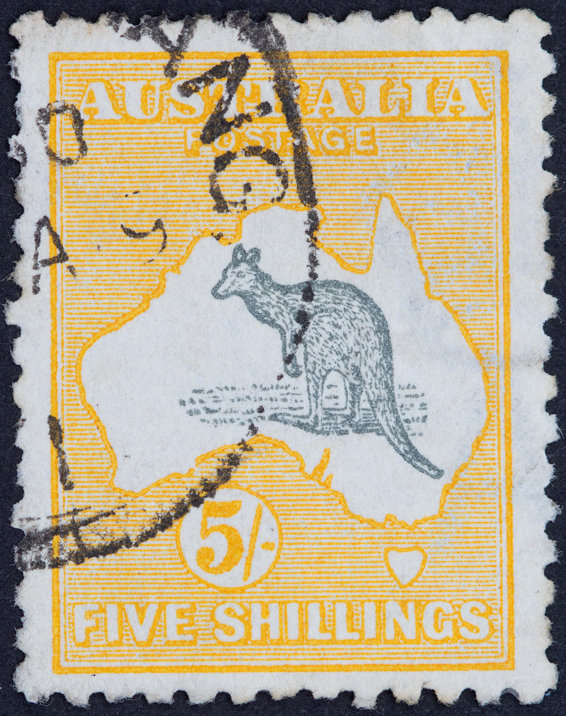 331 · Second Watermark, Five Shillings, 1915, Fine