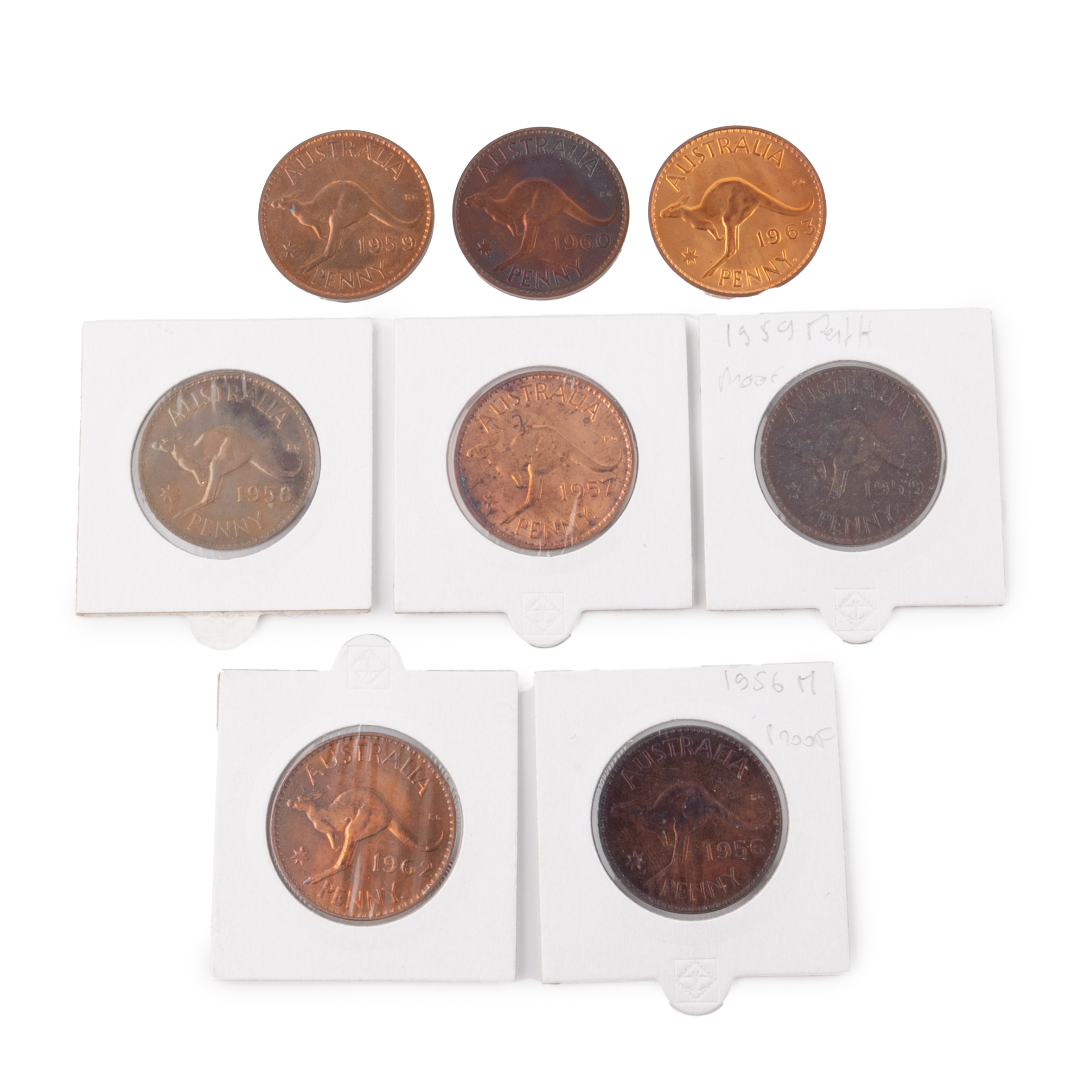 Elizabeth II, Penny, 1956 - 1963, aFDC