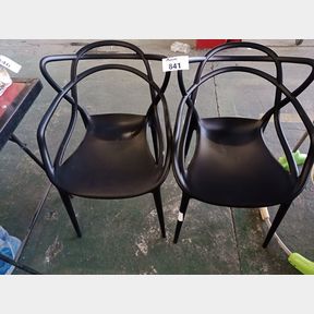 PATIO STYLE - MASTER CHAIR - BLACK (SET OF 2)