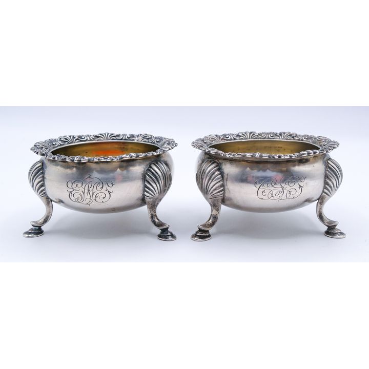 Pair Antique Gorham Sterling Master Salts 2.5'' - 112 grams TW