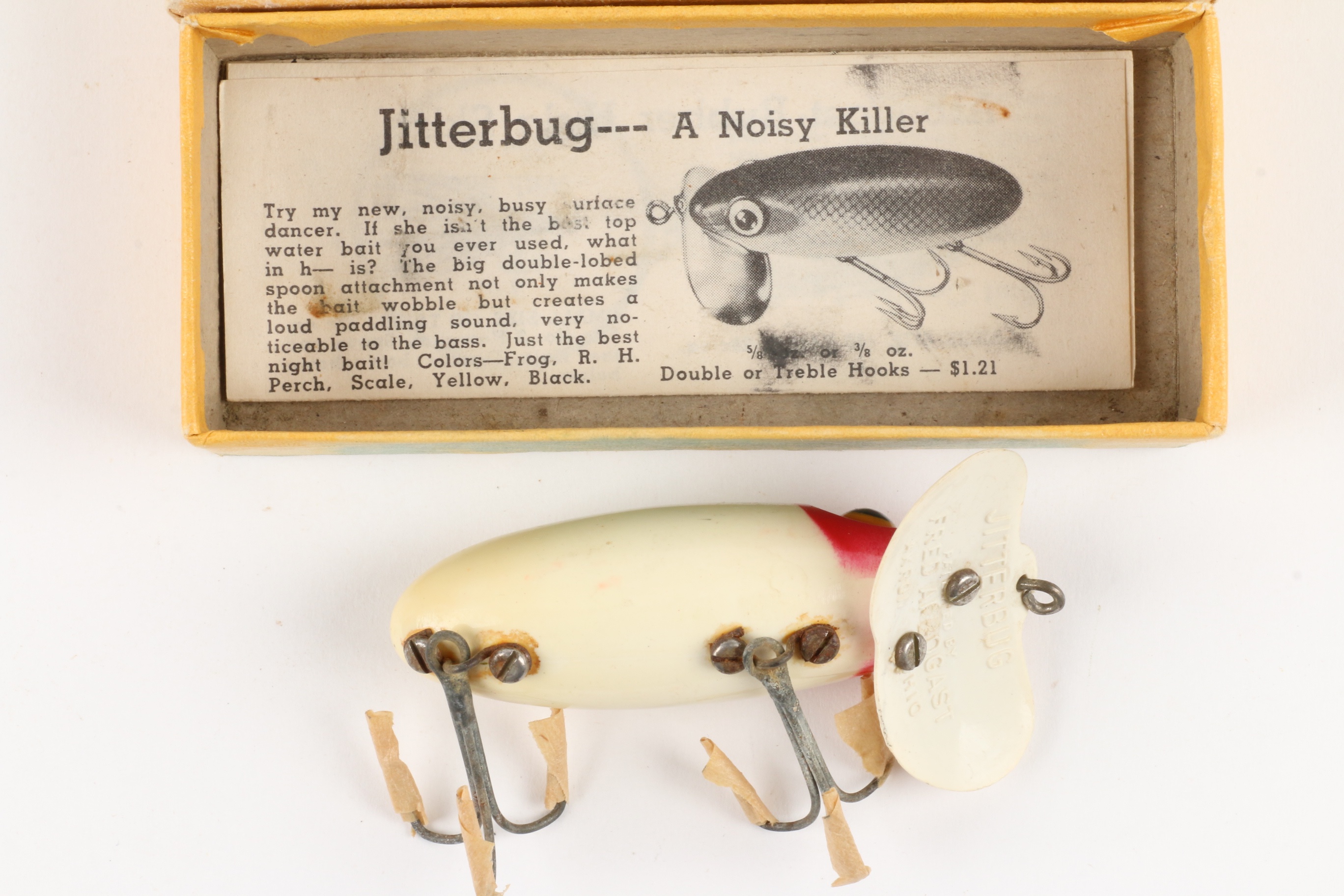 (3) Fred Arbogast Jitterbug 5/8 oz Top Water Fishing Lures Lot of 3
