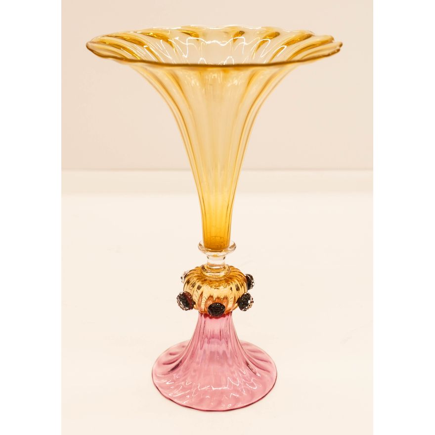 Lino Tagliapietra Vase Goblet 1990's Blown Glass