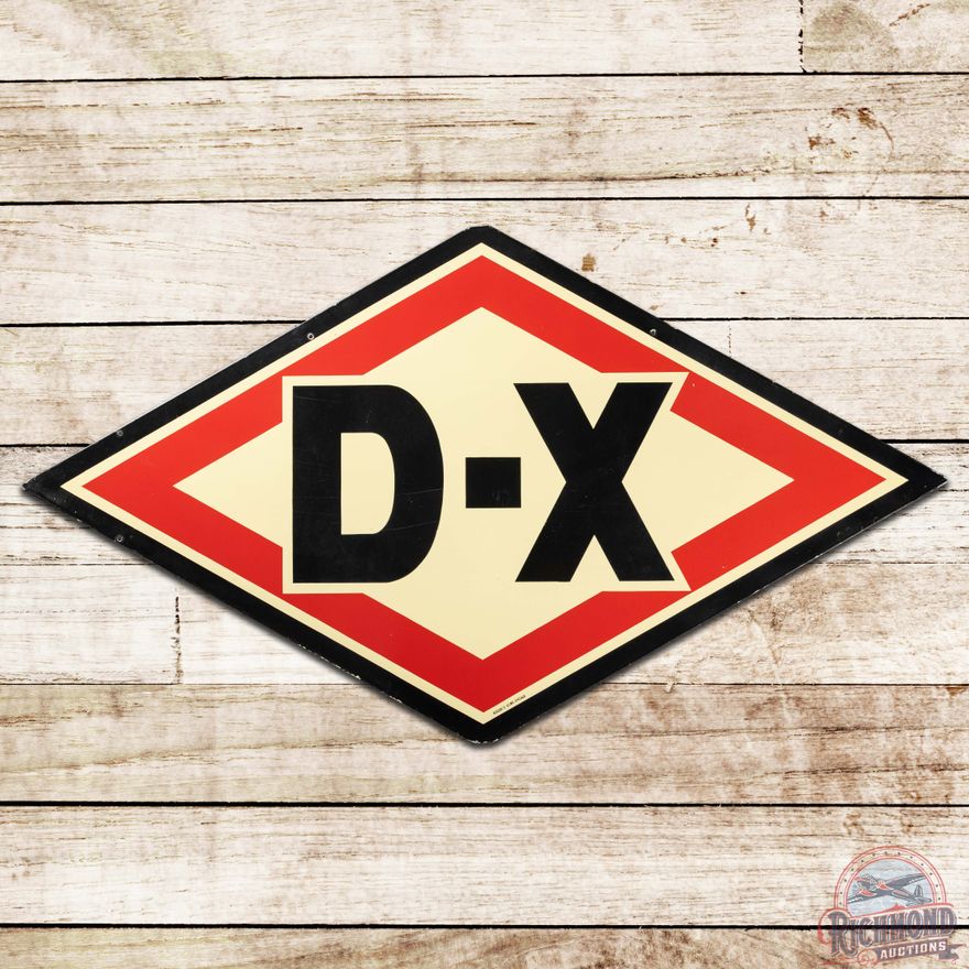 D-X Gasoline 6' DS Porcelain ID Sign