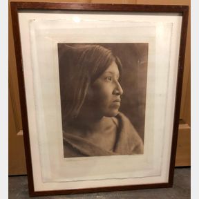 Edward Curtis Photogravure - A Desert Cahuilla Woman -1924
