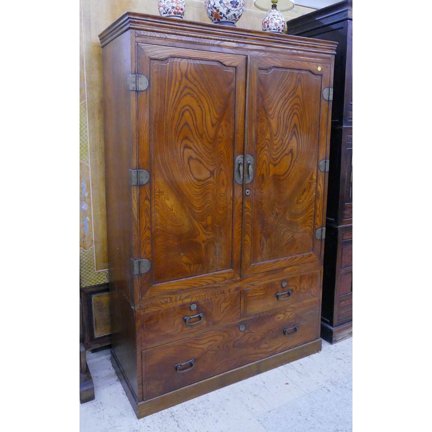 Japanese Meiji 2 Part Dresser Tansu- 67x43x18.5''