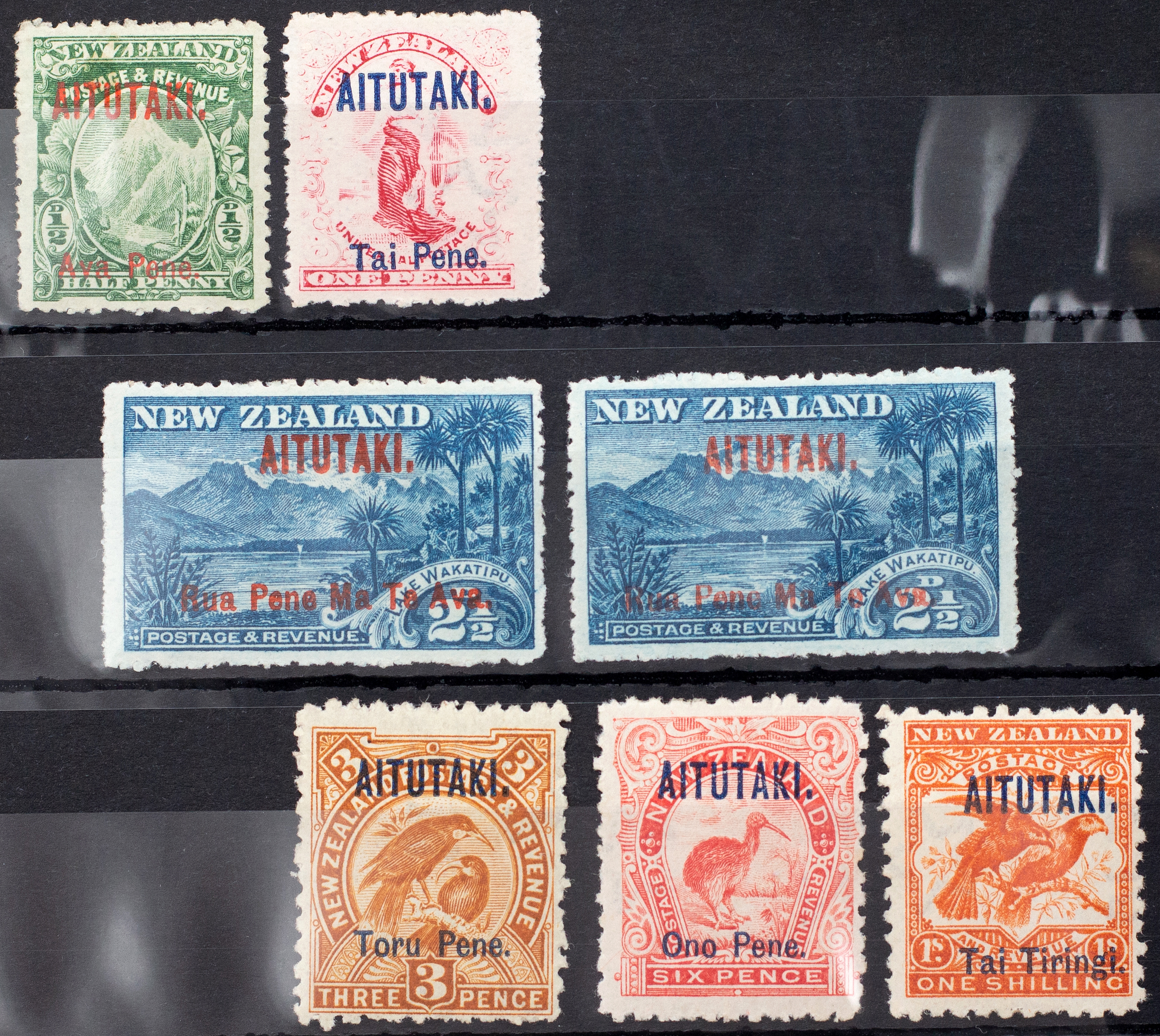 117 · Cook Islands, Aitutaki Overprints, 1903, Good