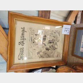 Antique Texas Siftings 1890 Black Americana cartoon