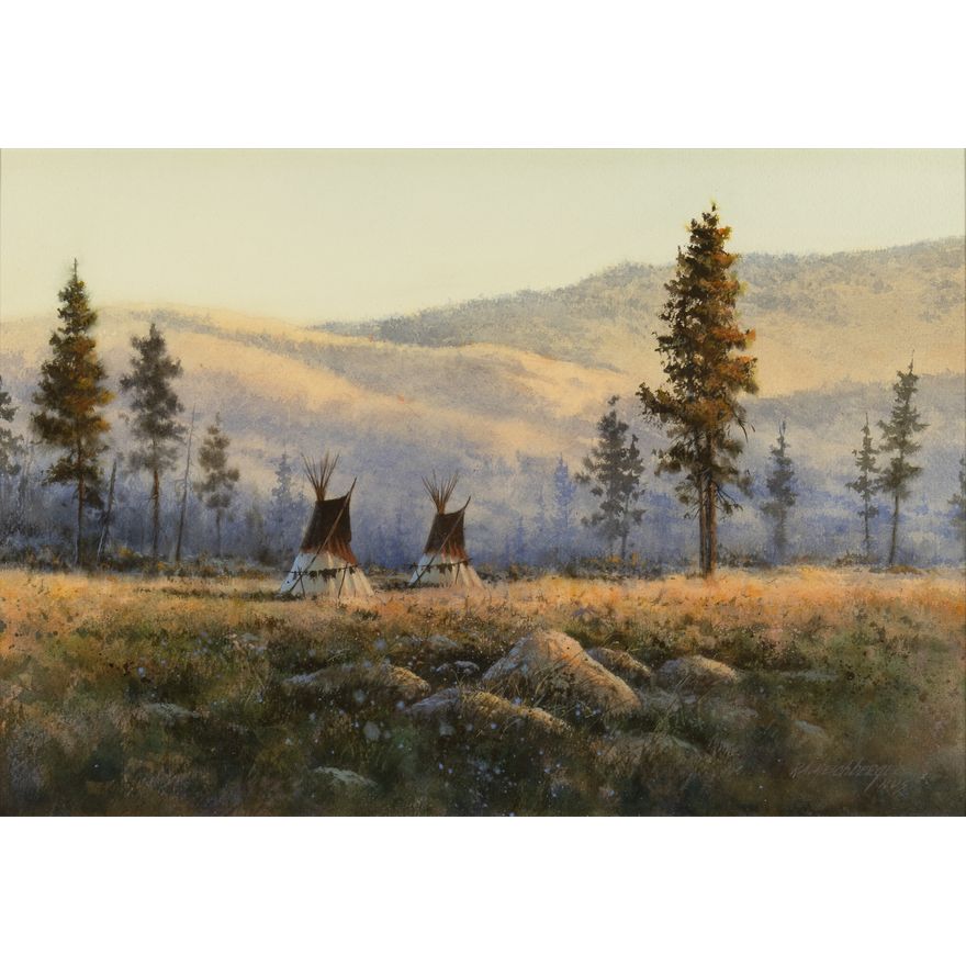 Dick Heichberger (1945- ): Camp in the Bitterroots
