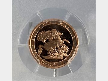 2017 ELIZABETH II GOLD PROOF QUARTER SOVEREIGN PR70 DCAM