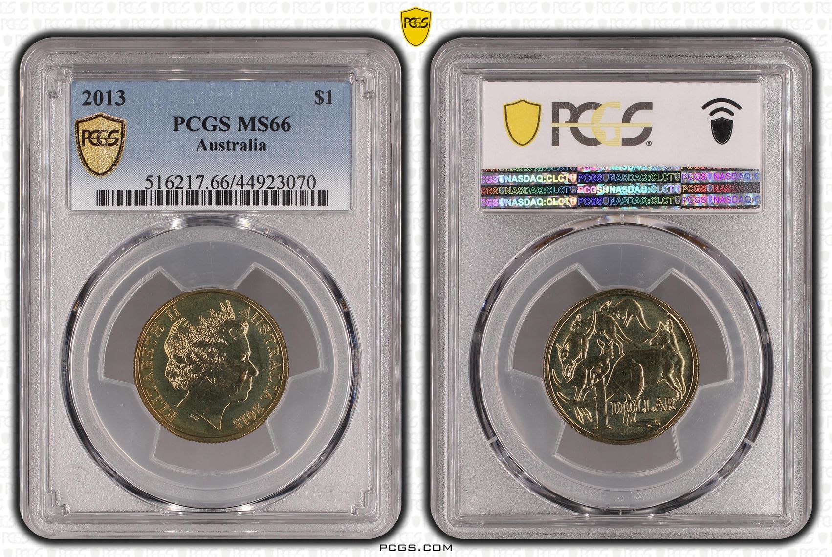 206 · 2013 Australia One Dollar, $1 PCGS - MS66 -070