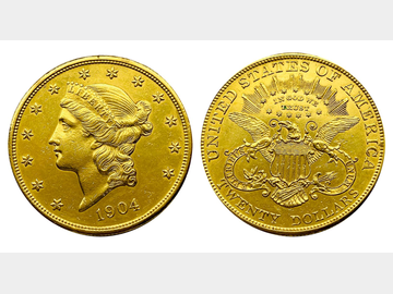1904 UNITED STATES LIBERTY $20 GOLD COIN