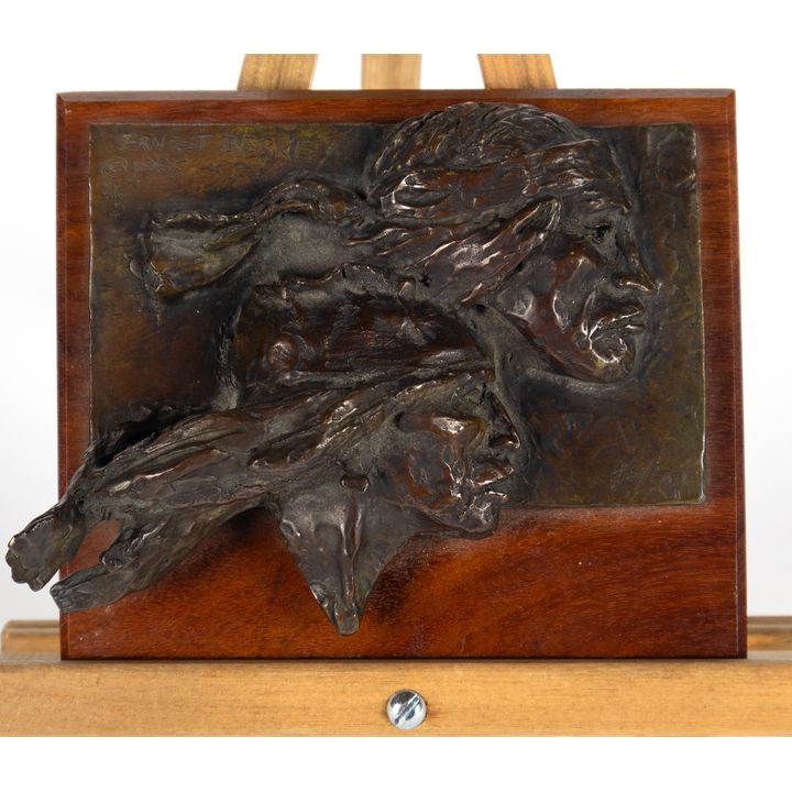 Ernest Berke (1921-2010), Apache Bronze Plaque