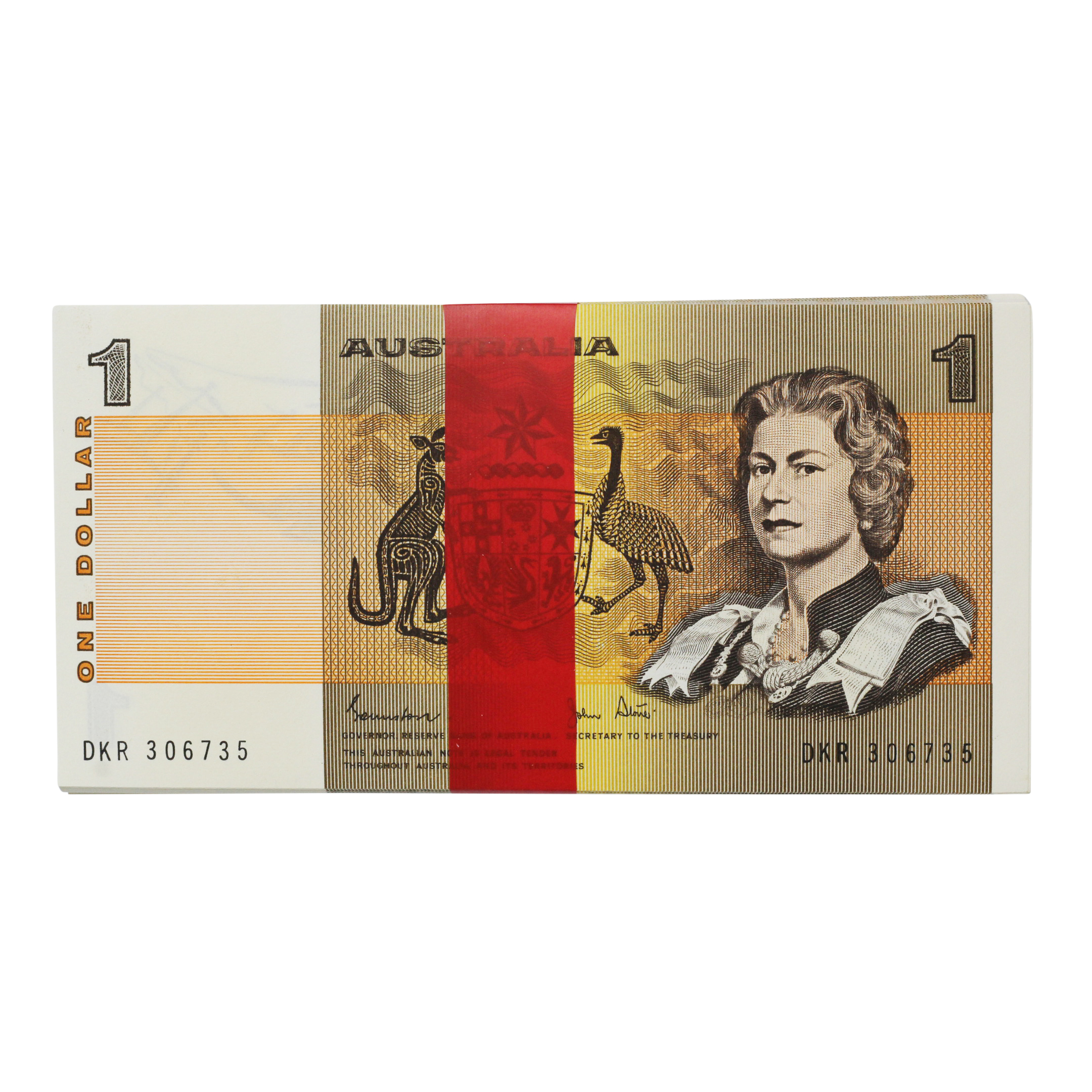 2120. · Elizabeth II, One Dollar, 1982, UNC