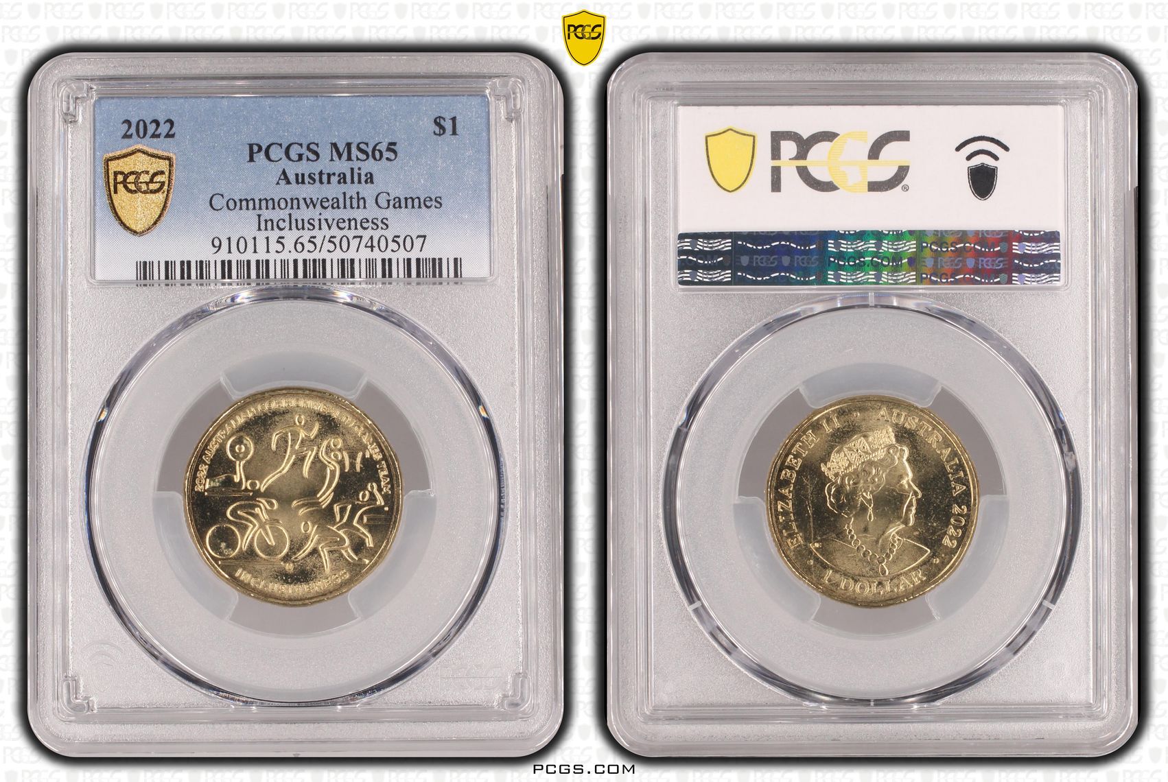Commonwealth Games - Inclusiveness , One Dollar, 2022, PCGS MS65