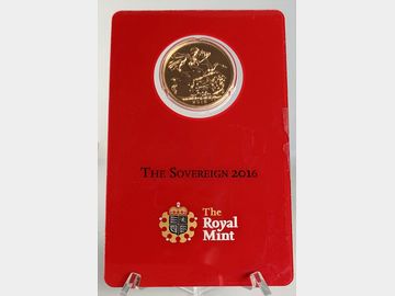 2016 ELIZABETH II INDIA MINT GOLD SOVEREIGN SEALED IN CARD