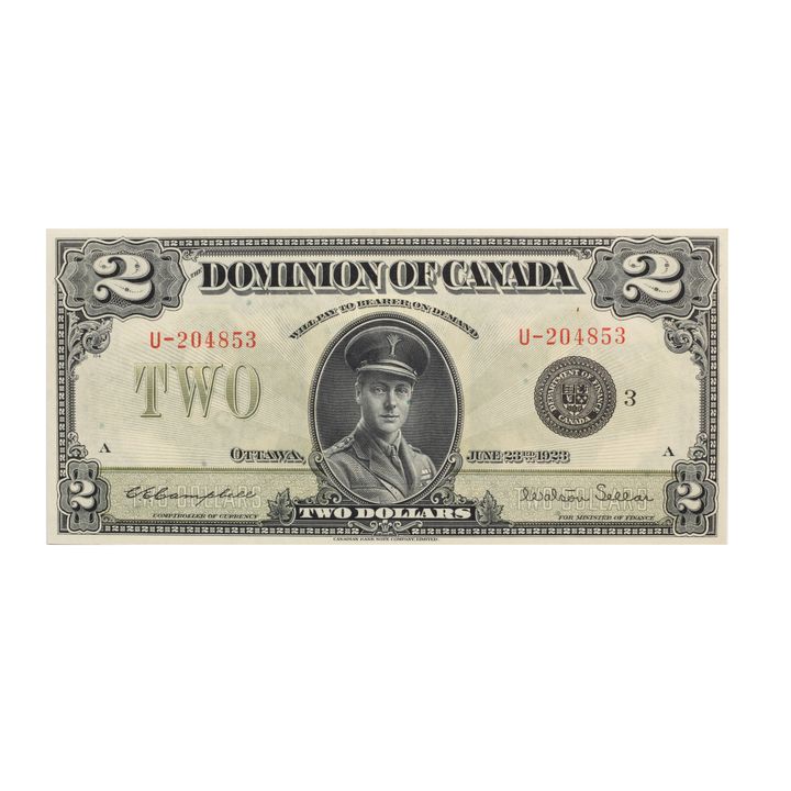 Canada, Edward VIII, Two Dollars, 1923, nearly Uncirculated