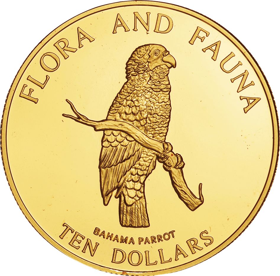 バハマ国 50ドル・プルーフ金貨　1985年 バハマ国 50ドル・プルーフ金貨 1985年