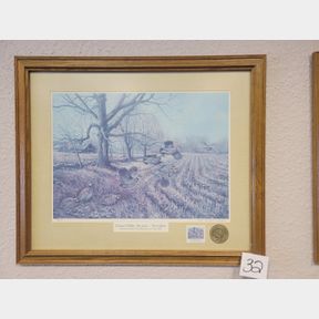 68/1000 Ltd Edition Ks Wildlife Series "Partners - The Kansas Pheasant"