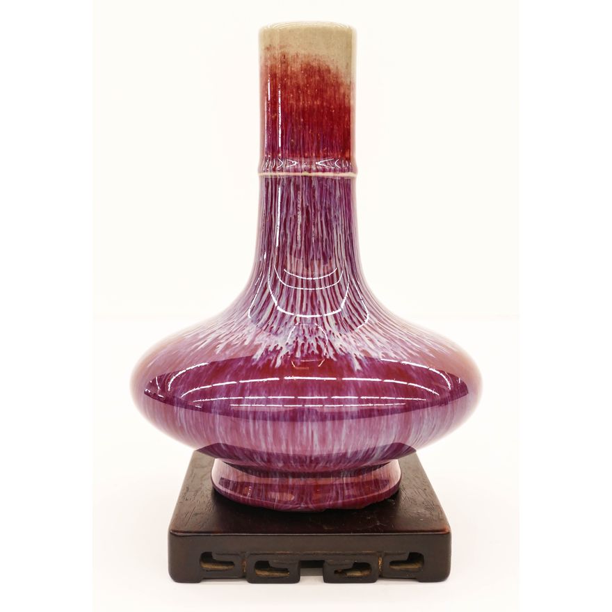 Fine Chinese Qing Flambe Bottle Vase