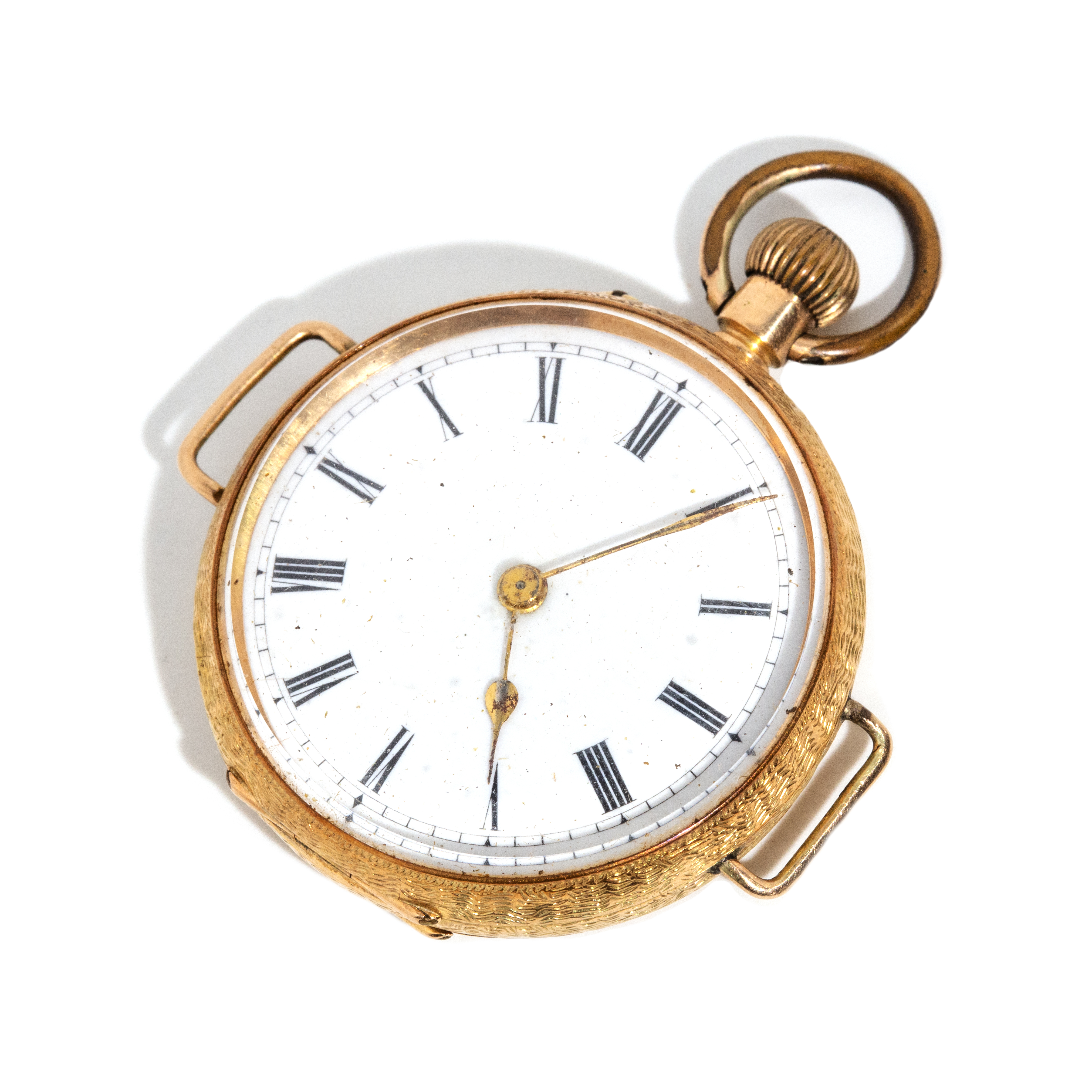 197 · Open Face 14ct Yellow Gold Pocket Watch