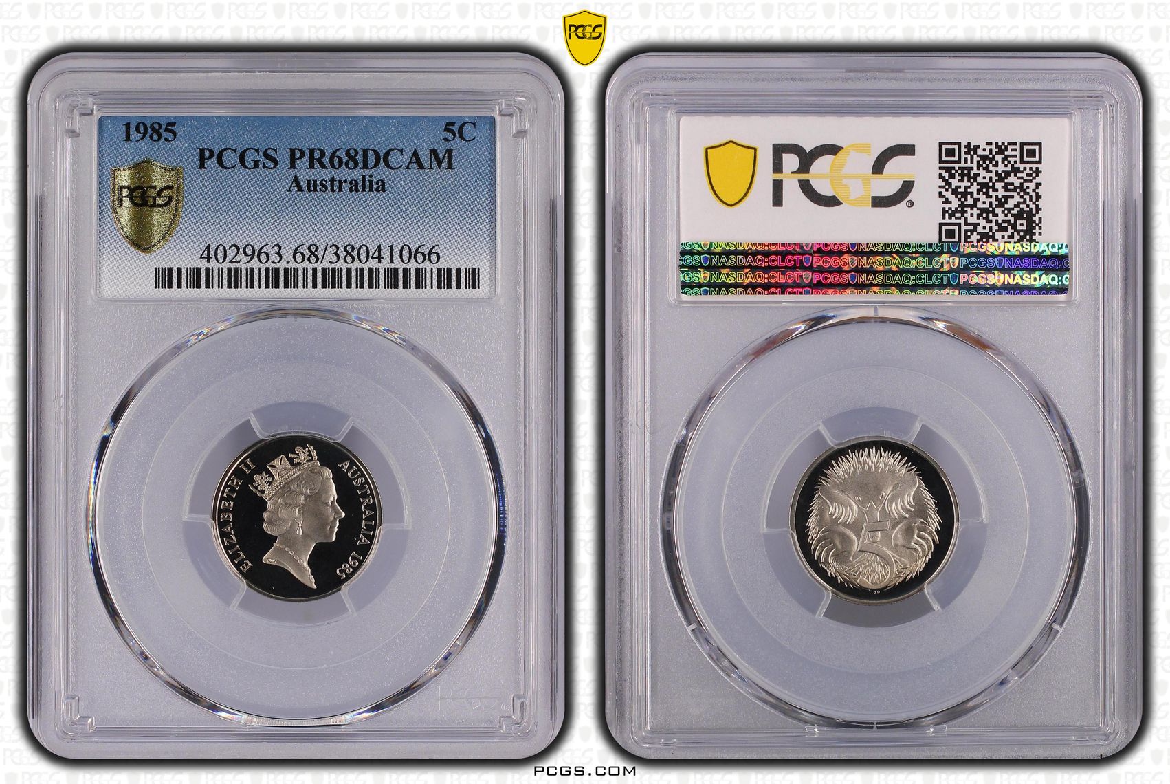 Five Cent, 1985, PCGS PR68DCAM