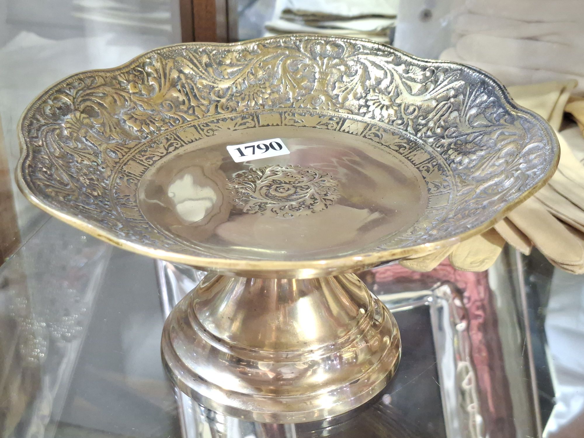 Solid Brass Pedestal Bowl