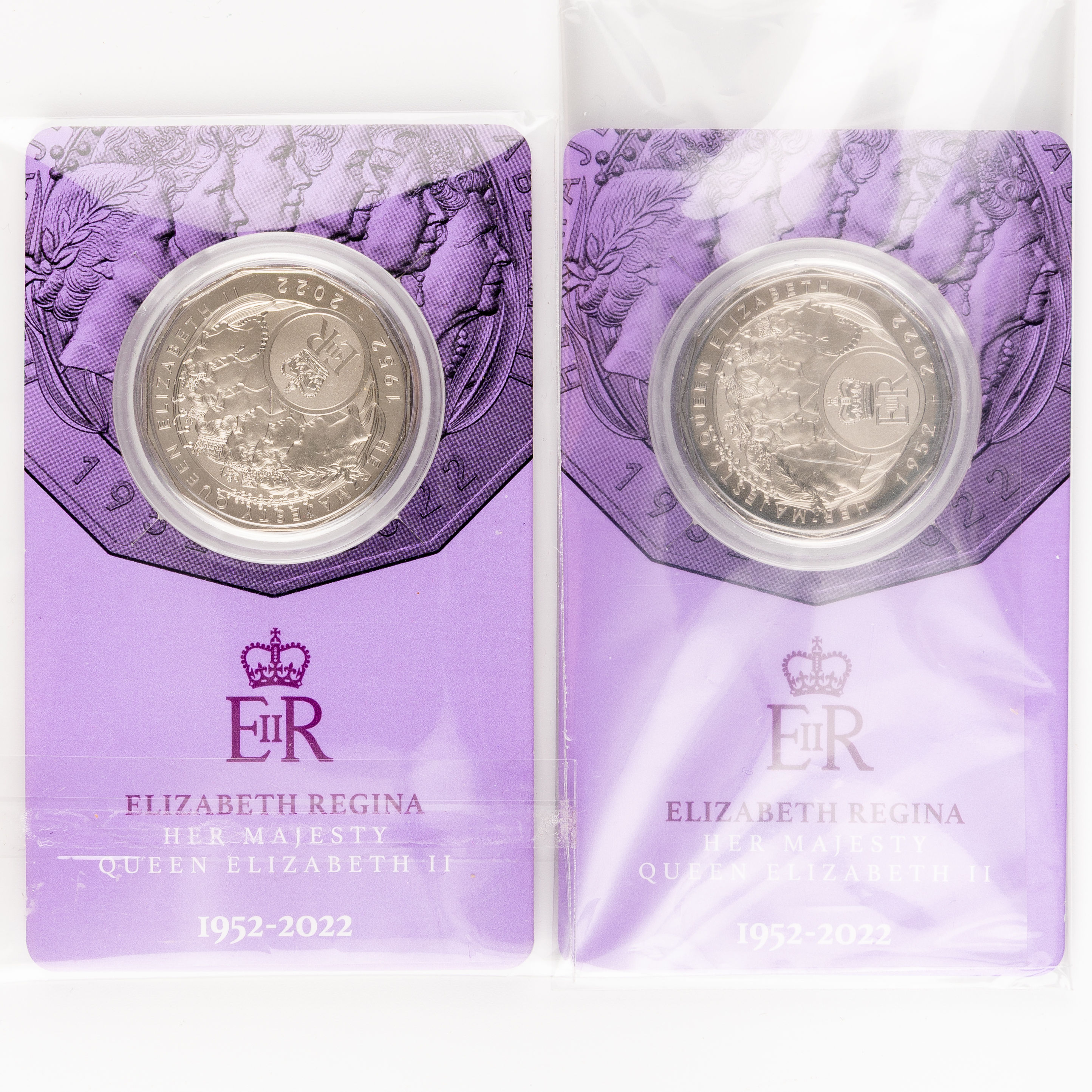Elizabeth II, QEII Platinum Jubilee, Fifty Cents, 2022, UNC