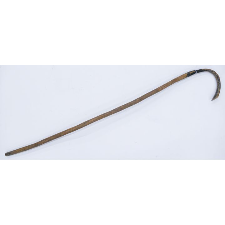 Antique Japanese Carved Wood Cane 33''