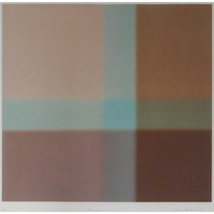 Bay Nelson ''Blue Zone'' 1975 Signed Serigraph