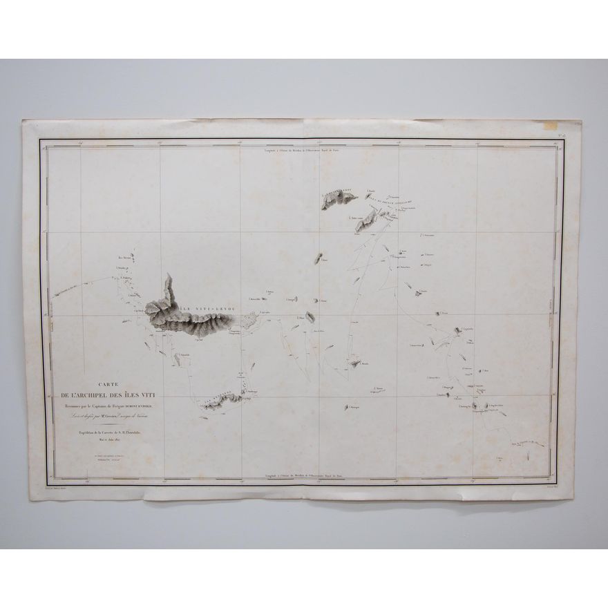 HACQ, J.M. [engraver] - Carte de l'Archipel des Iles Viti: