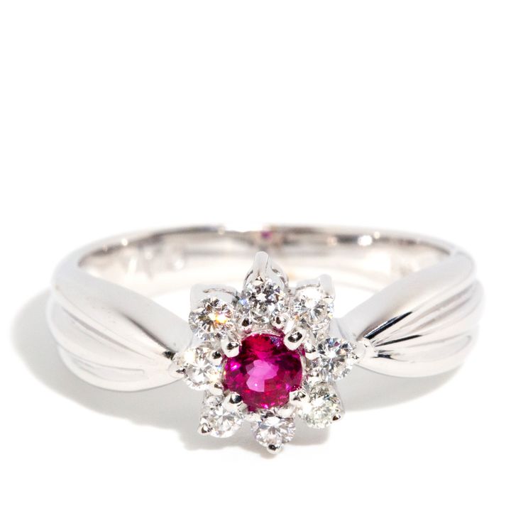 Ruby & Diamond 18 Carat Gold Ring