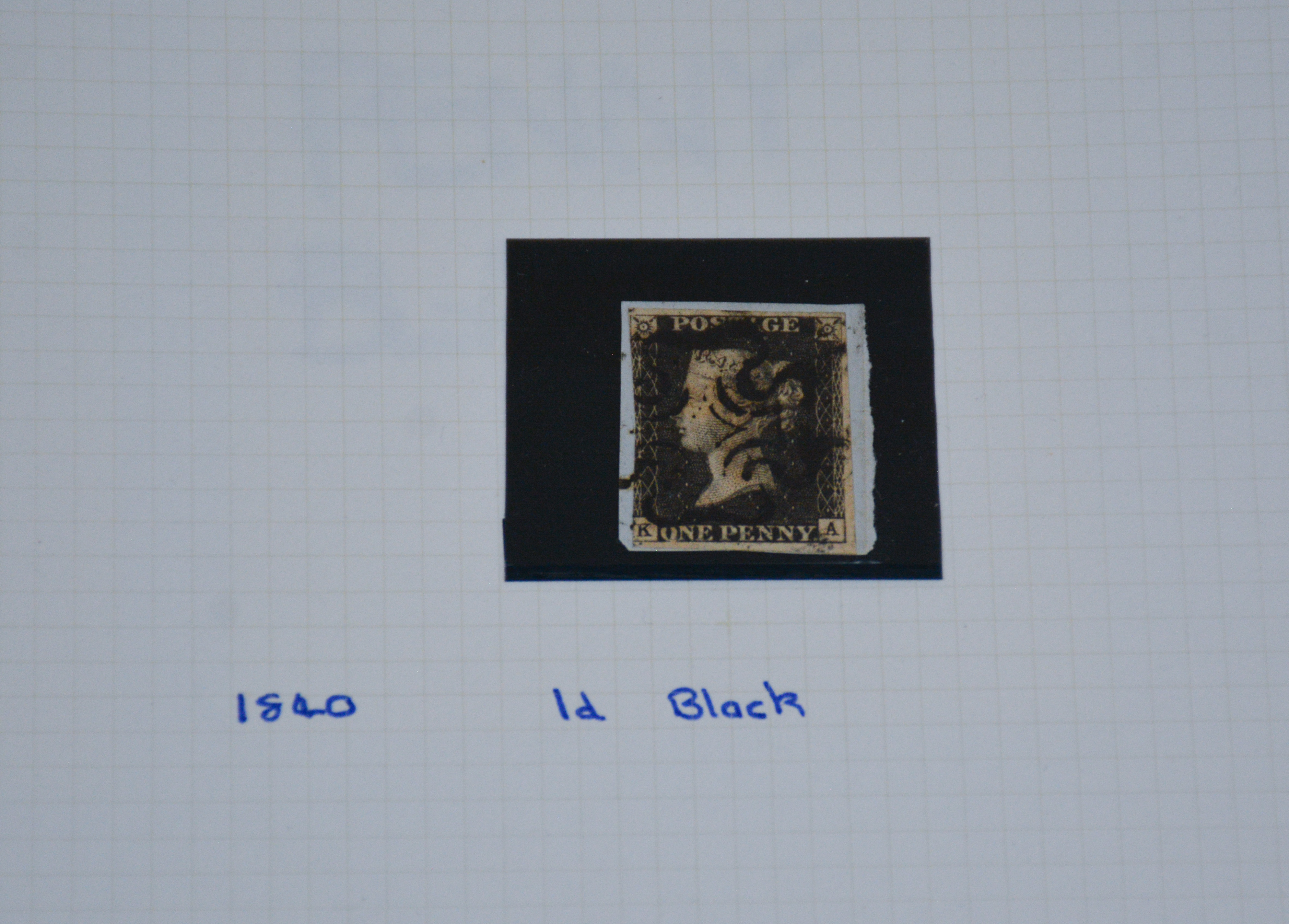 Genuine Penny Black - On Piece — NZ auction result