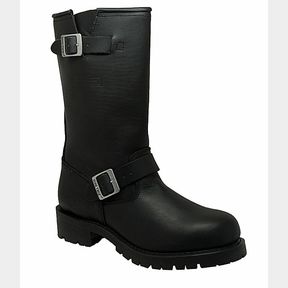 RIDE TECS MENS ENGINEER ZIPPER BIKER BOOTS SZ 12