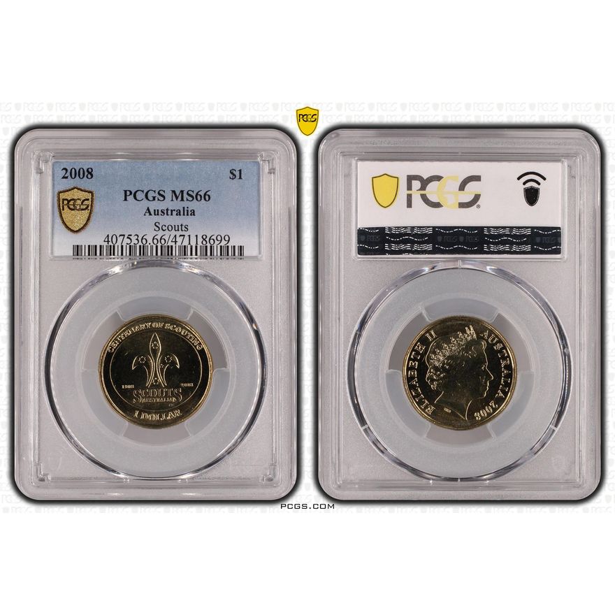 Scouts, One Dollar, 2008, PCGS MS66
