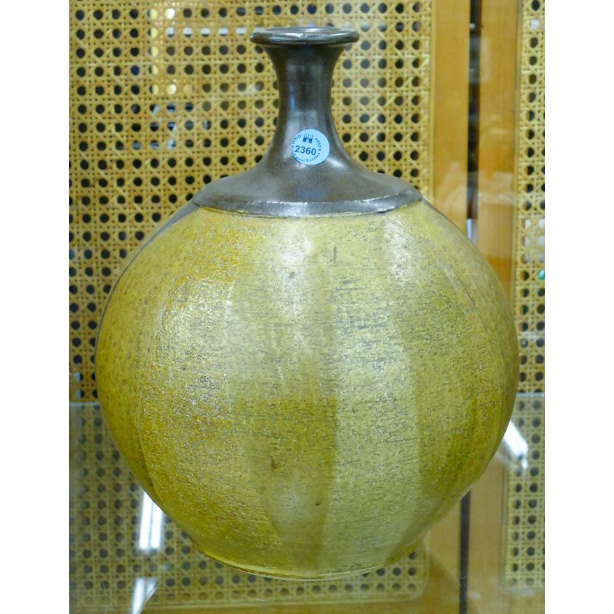 Barbara Brotman Brown Glazed Studio Pottery Vase 11''