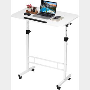 32' SMALL STANDING DESK ADJUSTABLE HEIGHT,ROLLING COMPUTER DESK,MOBILE STANDING DESK WITH WHEELS,PORTABLE STAND UP DESK,TALL COMPU