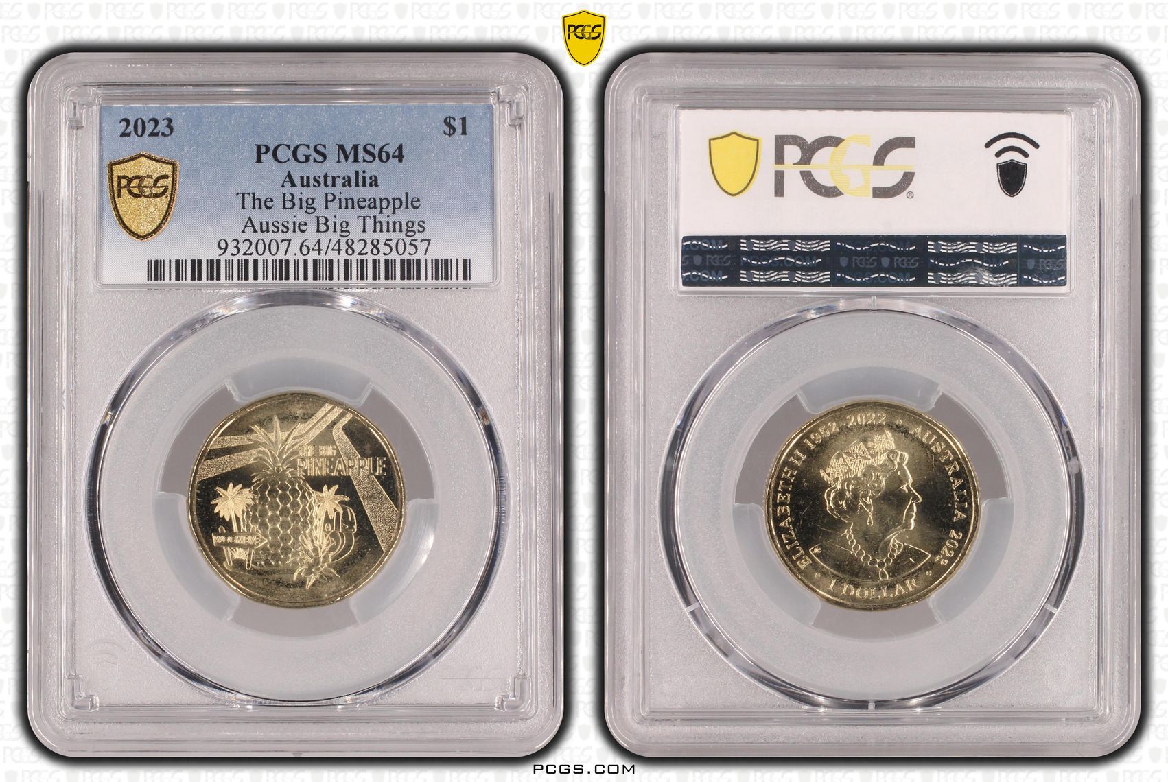 293 · The Big Pineapple Aussie Big Things , One Dollar, 2023, PCGS MS64